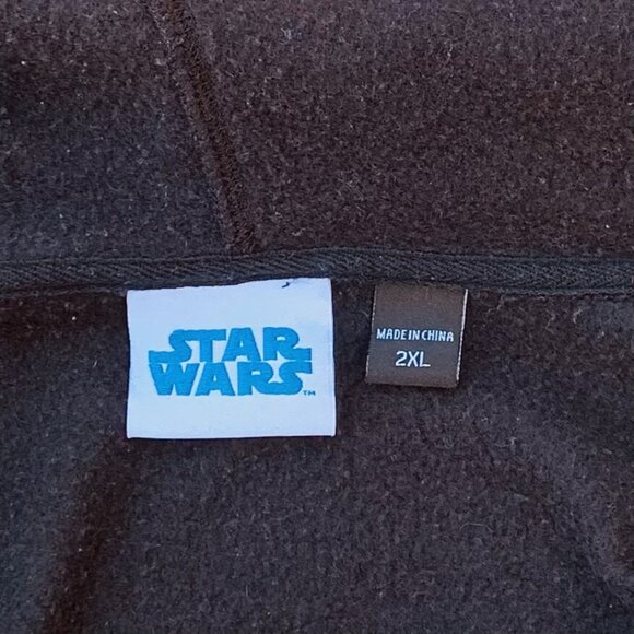 Star Wars Darth Vader Hoodie Full Zip Face Mask Black Youth Kids Size 2XL - Picture 5 of 5